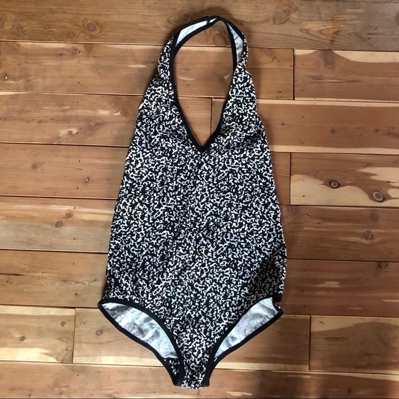 American Apparel Tops - American Apparel Halter Bodysuit Notebook Print American Apparel Tops - American Apparel Halter Bodysuit Notebook Print